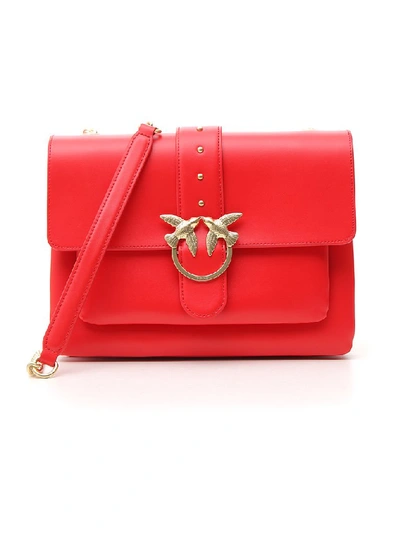 Shop Pinko Simply Shoulder Bag In Red