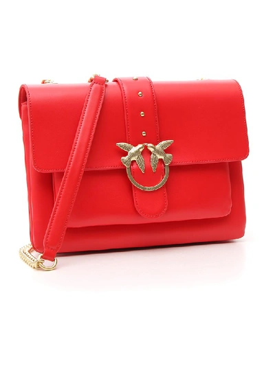 Shop Pinko Simply Shoulder Bag In Red