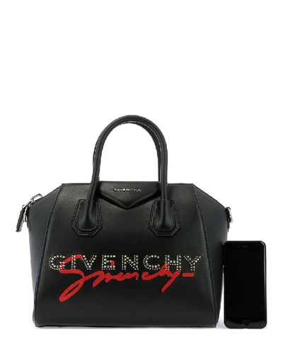 Shop Givenchy Antigona Small Tote Bag In Black