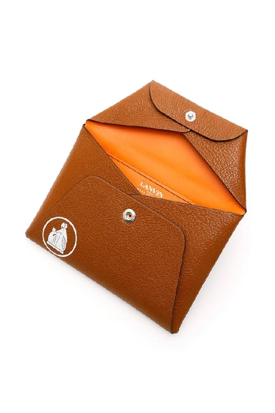 Shop Lanvin Envelope Clutch In Brown