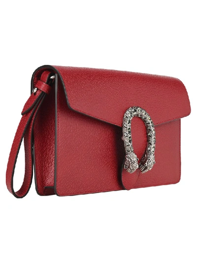 Shop Gucci Dionysus Clutch Bag In Red
