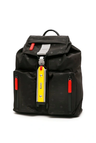 Shop Mcm Ziano Monogram Backpack In Black