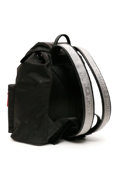 Shop Mcm Ziano Monogram Backpack In Black