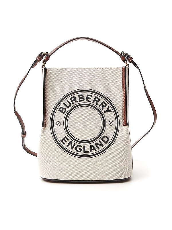 burberry small penny logo tote bag