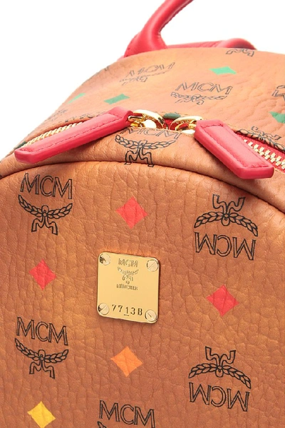 Shop Mcm Spectrum Diamond Backpack In Multi