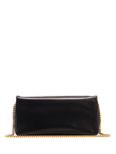 Shop Saint Laurent Kate Baguette Bag In Black