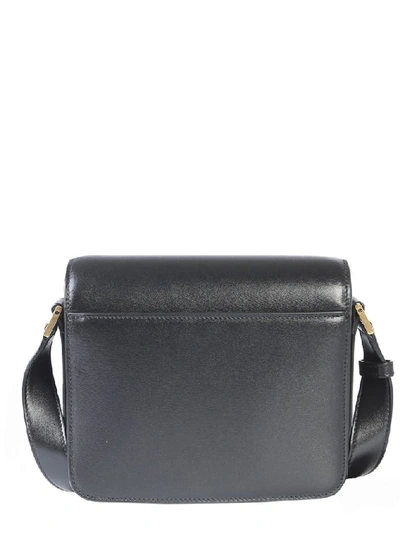 Shop Saint Laurent Le 61 Small Saddle Bag In Black