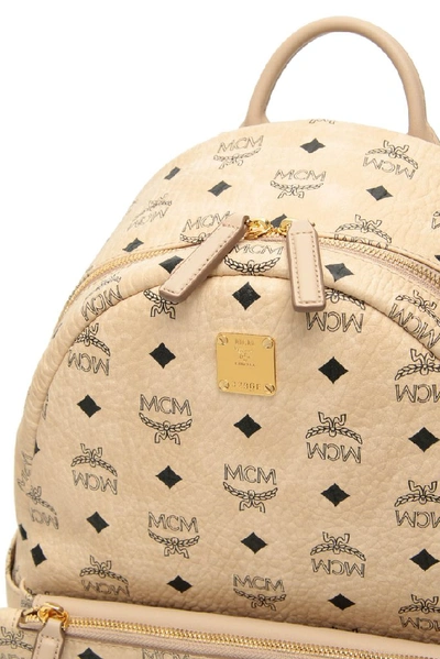 Shop Mcm Trilogie Stark Visetos Backpack In Gold