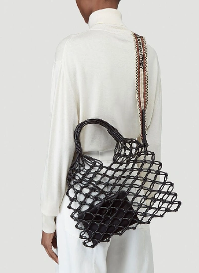Shop Stella Mccartney Knotted Tote Bag In Black
