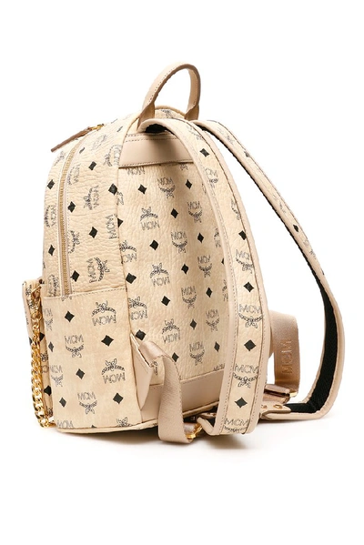 Shop Mcm Zaino Trilogie Stark Backpack In Cream