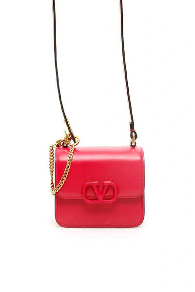 Shop Valentino Vsling Mini Shoulder Bag In Red