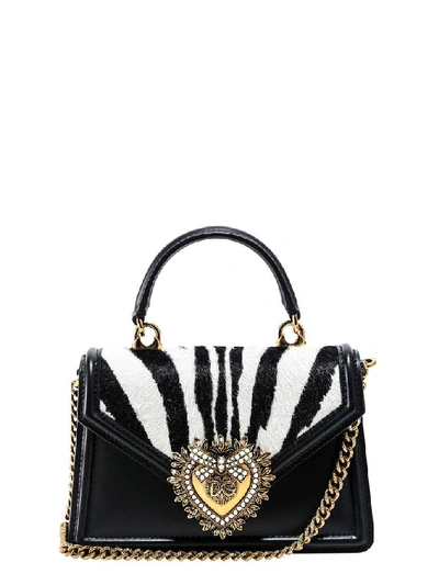 Shop Dolce & Gabbana Small Devotion Shoulder Bag In Black