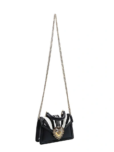 Shop Dolce & Gabbana Small Devotion Shoulder Bag In Black
