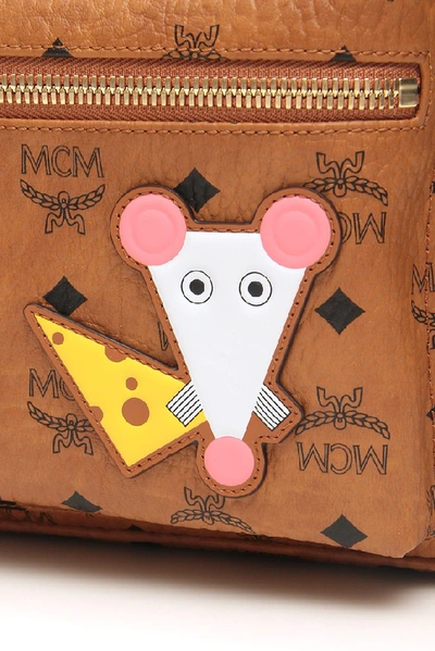 Shop Mcm Rat Stark Backpack In Bown