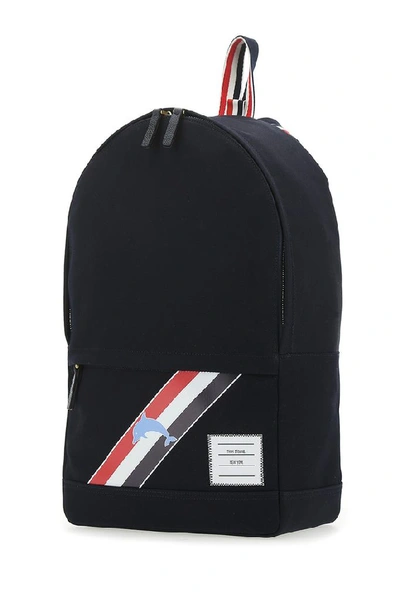 Shop Thom Browne Thom Brown Dolphin Striped Backpack In Multi
