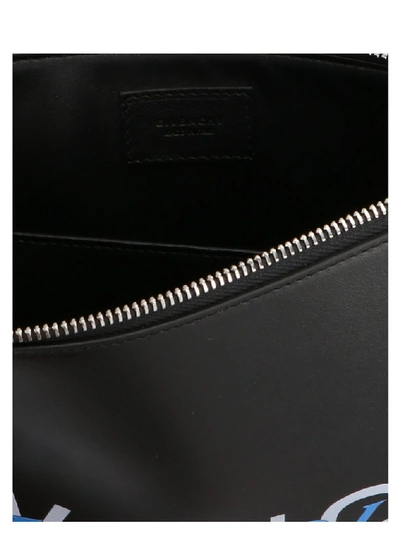 Shop Givenchy Logo Clutch Bag In Black