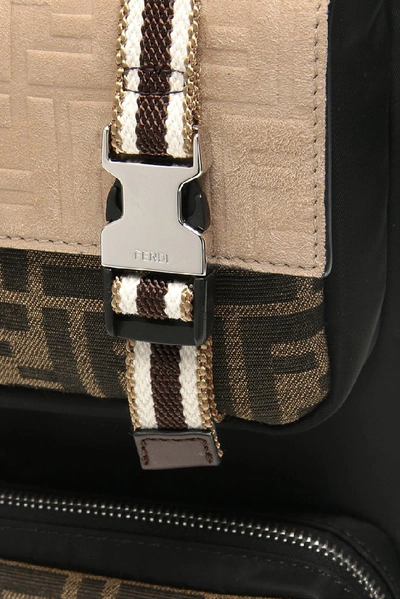 Shop Fendi Ff Monogram Backpack In Multi