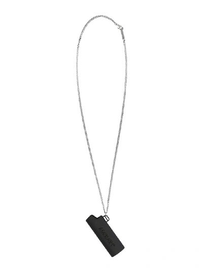 Shop Ambush Logo Lighter Case Necklace In Black