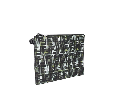 Shop Fendi Ff Print Pouch In Multi