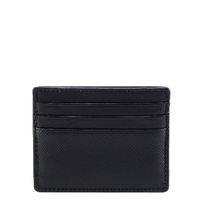 Shop Michael Kors Flat Cardholder In Black