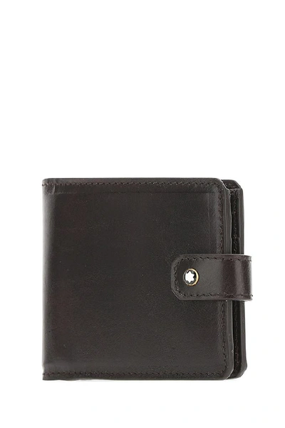 Shop Montblanc Enamelled Logo Wallet In Black