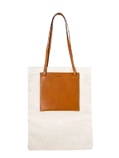 Shop Jil Sander Shopper Tote Bag In Brown