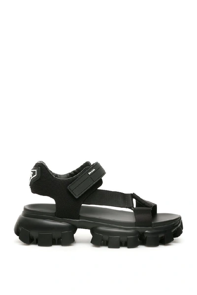 Shop Prada Cloudbust Thunder Sandals In Black
