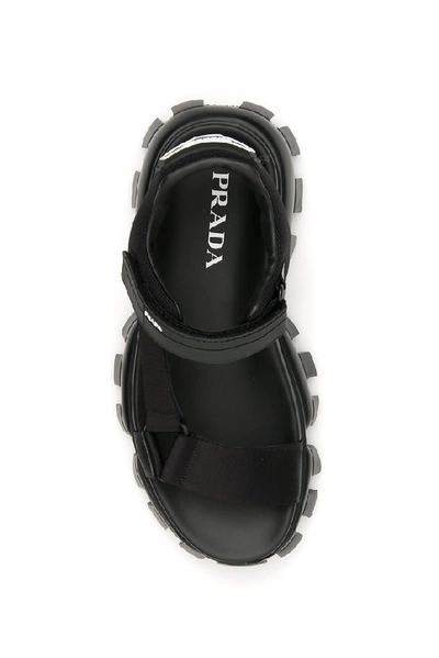 Shop Prada Cloudbust Thunder Sandals In Black