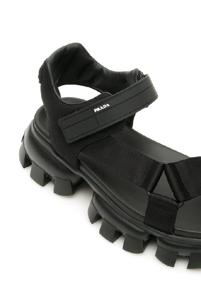 Shop Prada Cloudbust Thunder Sandals In Black