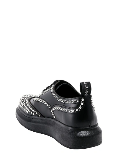 Shop Alexander Mcqueen Studded Lace Up Shoes In Black