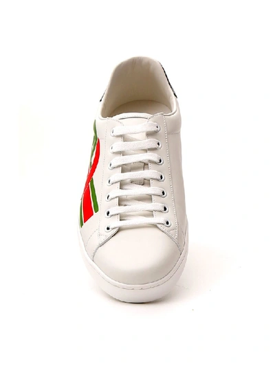 Shop Gucci Ace Sneakers In White