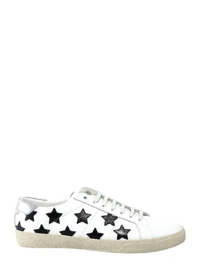 Shop Saint Laurent Low Top Stars Print Sneakers In White