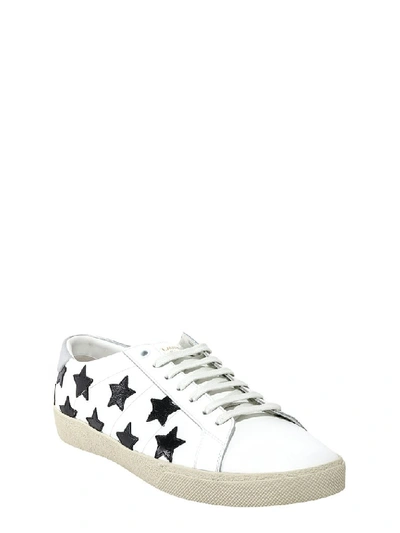 Shop Saint Laurent Low Top Stars Print Sneakers In White