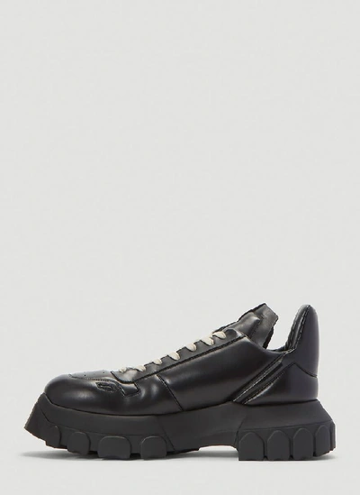 Shop Rick Owens Maximal Tractor Sneakers In Black