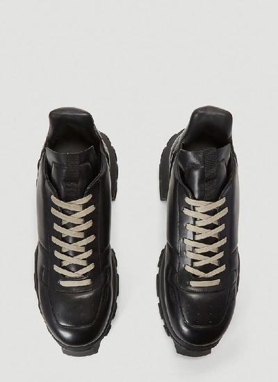 Shop Rick Owens Maximal Tractor Sneakers In Black