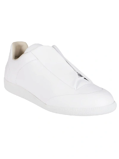 Shop Maison Margiela Concealed Lace Sneakers In White
