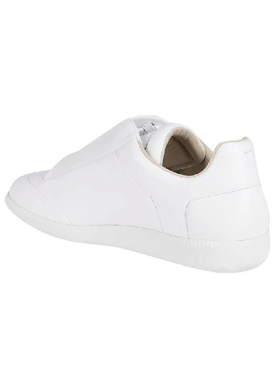 Shop Maison Margiela Concealed Lace Sneakers In White