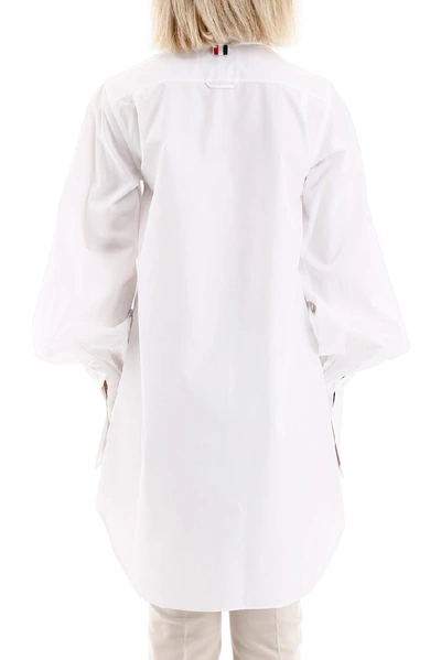 Shop Thom Browne Oversized Shirt In White