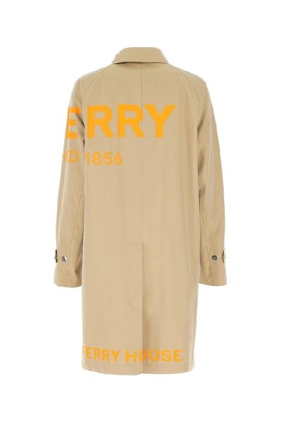 Shop Burberry Horseferry Printed Car Coat In Beige