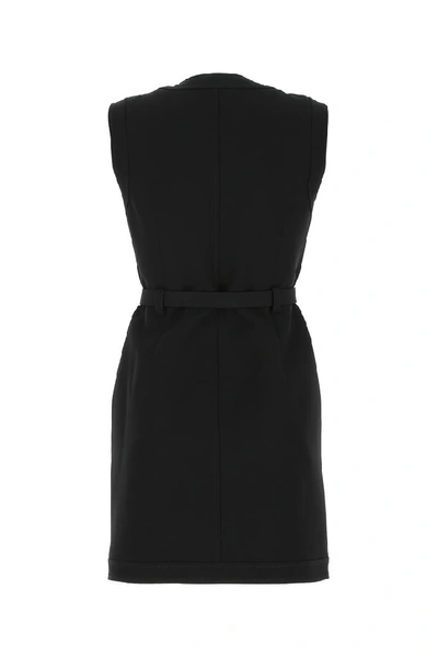 Shop Gucci Gg Belted Mini Dress In Black