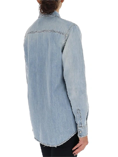 Shop Givenchy Denim Shirt In Blue