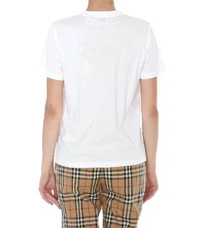 Shop Burberry Logo Print T-shirt In White