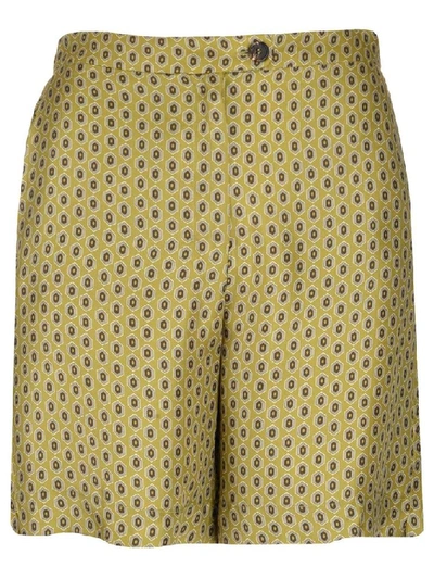 Shop Max Mara 's  Printed Shorts In Yellow