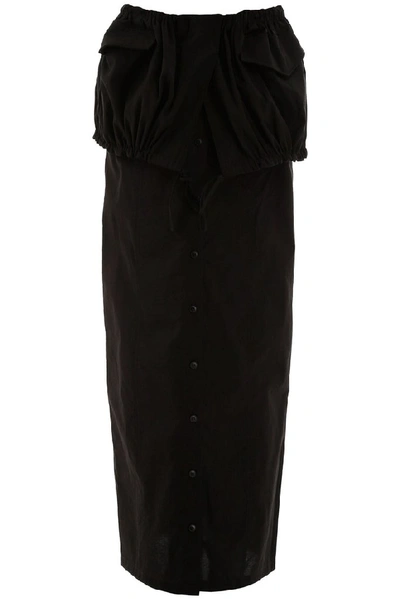 Shop Jacquemus La Jupe Cueillette Skirt In Black