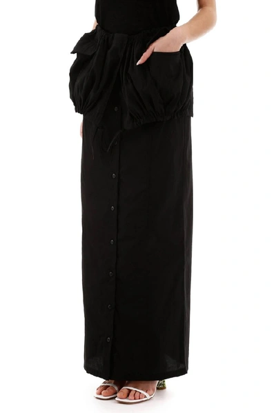Shop Jacquemus La Jupe Cueillette Skirt In Black