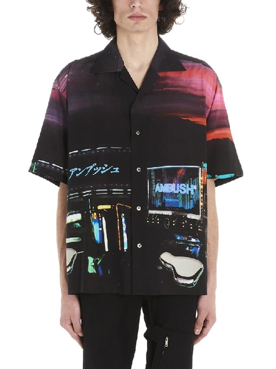 Shop Ambush Graphic Print Bowling Shirt In Multi