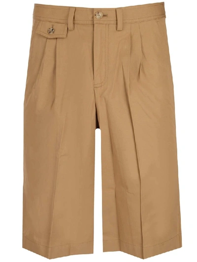 Shop Burberry Tailored Shorts In Beige