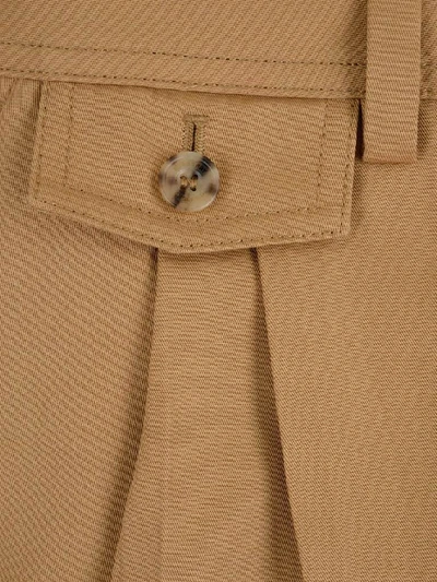 Shop Burberry Tailored Shorts In Beige
