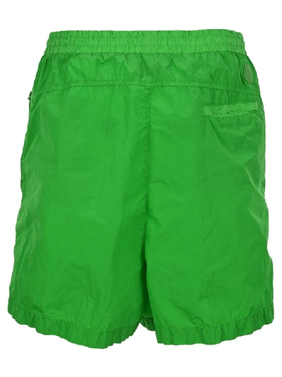 Shop Moncler Genius Moncler 1952 Pocketed Logo Patch Shorts In Green