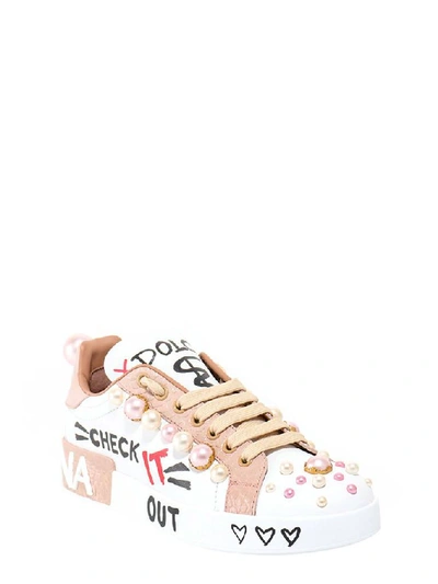 Shop Dolce & Gabbana Embellished Sneakers In Multi